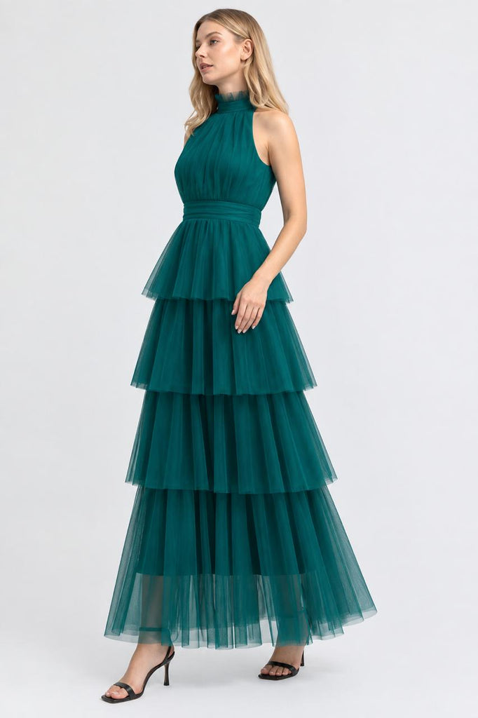 Vestido halter verde