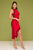 Vestido corto rojo