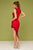 Vestido corto rojo