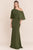 Vestido gasa verde oliva