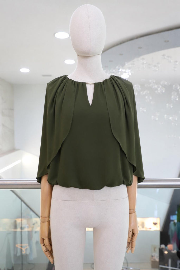 Blusa verde olivo