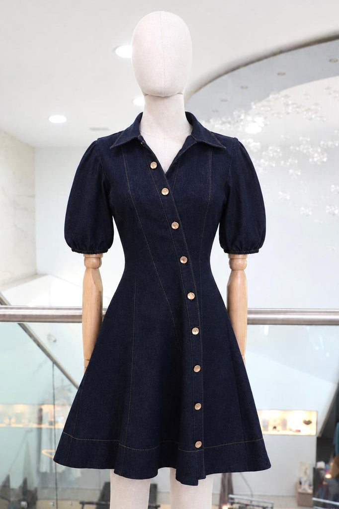 Vestido camisero denim