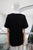 T-shirt negra perrito taza