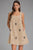 Vestido corto café