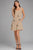 Vestido corto café