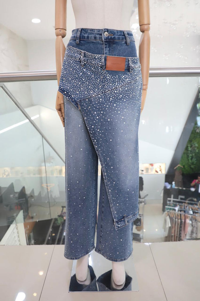 Jeans pedrería