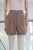 Short de vestir beige