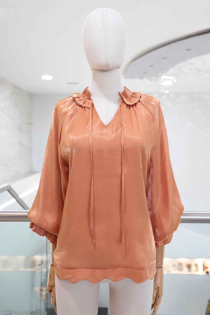 Blusa satín chedrón
