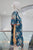 Vestido algodón bordado azul