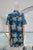 Vestido algodón bordado azul