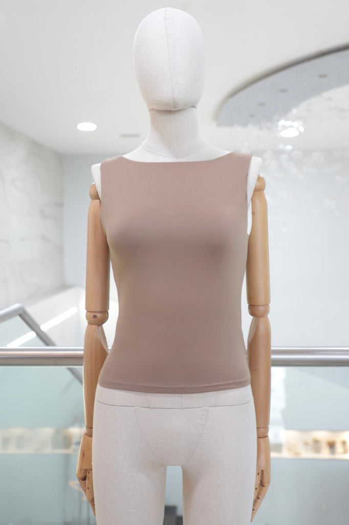 Blusa licra beige