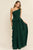 Vestido plisado verde