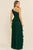 Vestido plisado verde