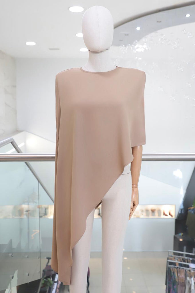 Blusa capa beige