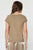 Blusa metálica café