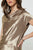 Blusa metálica café