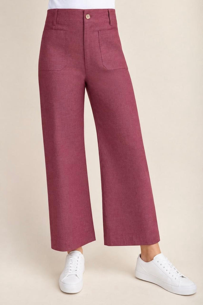 Jeans culotte vino