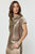 Blusa metálica café