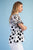 Blusa polka dots b/n
