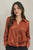 Blusa camisera terracota