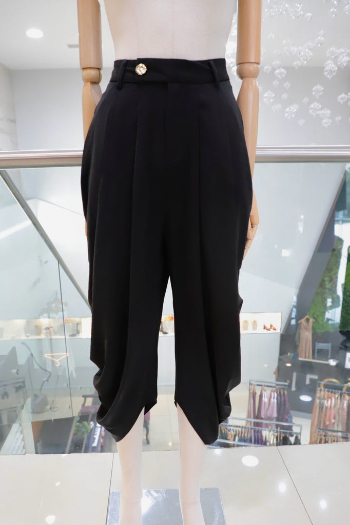 Pantalón volantes negro