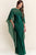Vestido satín verde