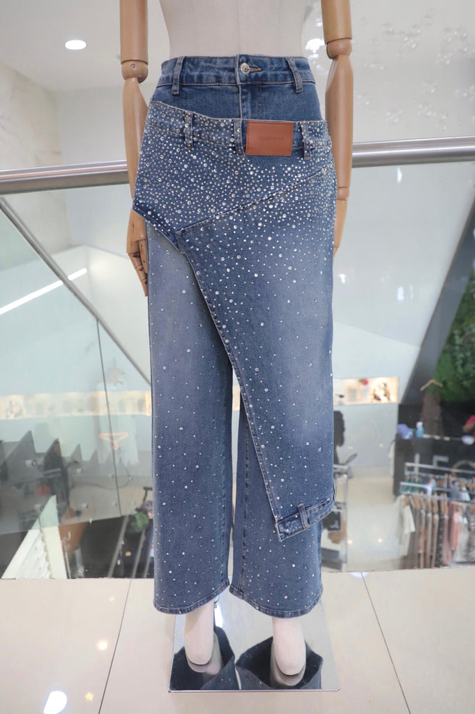 Jeans pedrería
