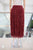 Falda roja flecos