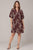 Vestido batita burdeos
