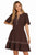Vestido batita café