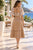 Vestido beige flores