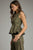 Blusa verde print zebra