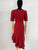 Vestido rojo cuello cuadrado80%/50%